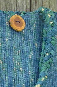 Detail Picture of Tote with Canadian Yew Button